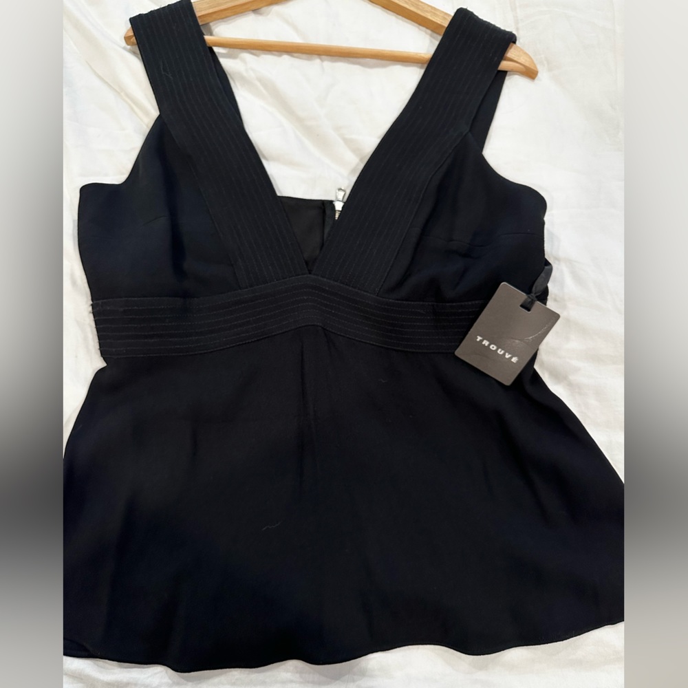 Black Trouvé Sleeveless Blouse